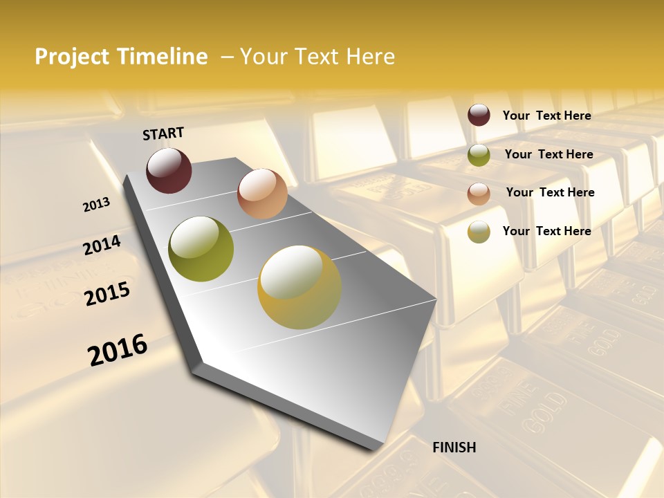 Isolated Savings Exchange PowerPoint Template