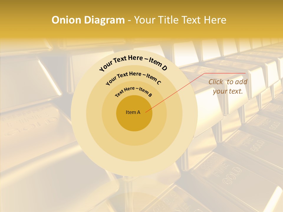 Isolated Savings Exchange PowerPoint Template