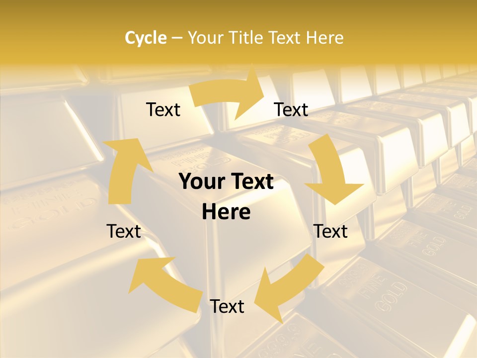 Isolated Savings Exchange PowerPoint Template