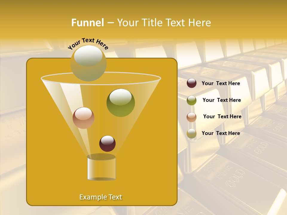 Isolated Savings Exchange PowerPoint Template