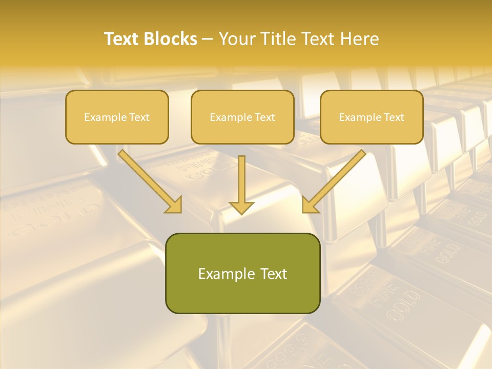 Isolated Savings Exchange PowerPoint Template