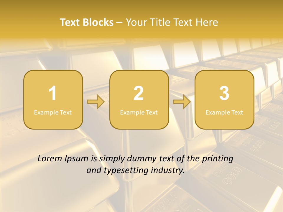Isolated Savings Exchange PowerPoint Template