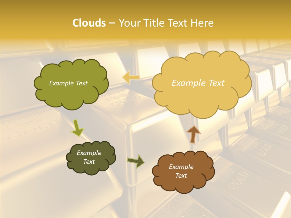 Isolated Savings Exchange PowerPoint Template