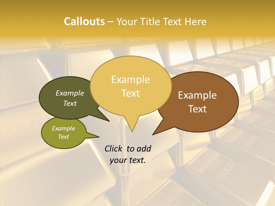 Isolated Savings Exchange PowerPoint Template