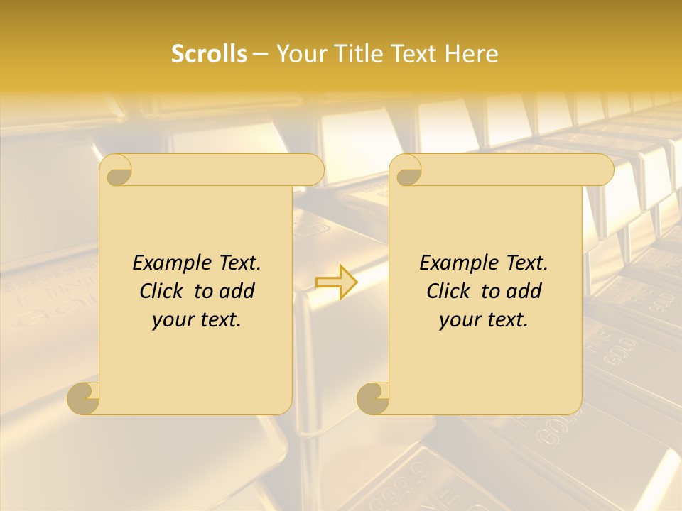Isolated Savings Exchange PowerPoint Template