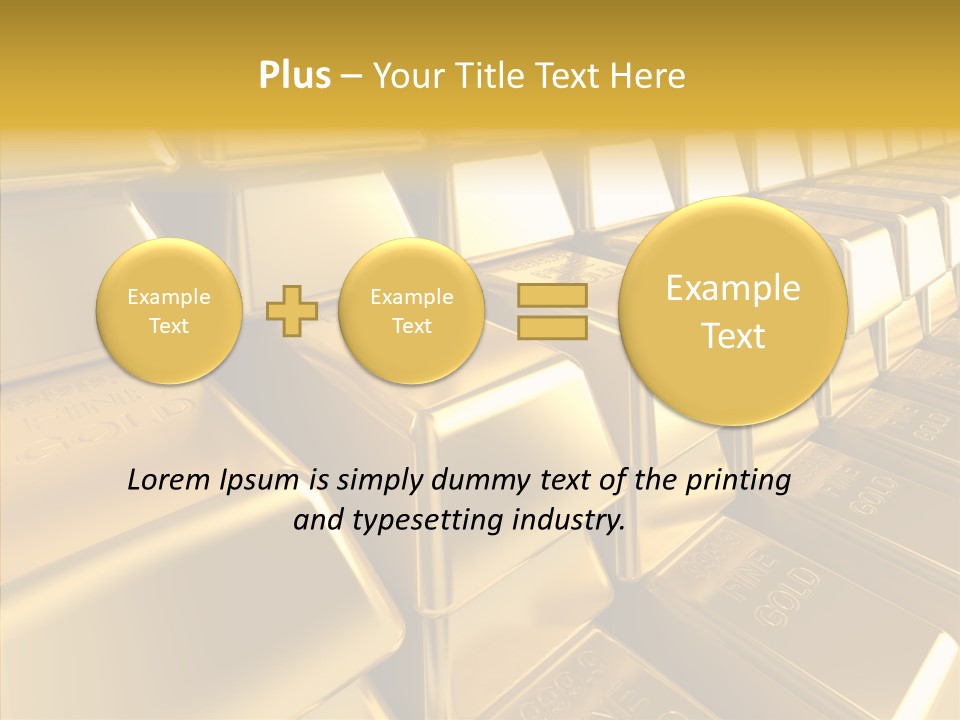 Isolated Savings Exchange PowerPoint Template