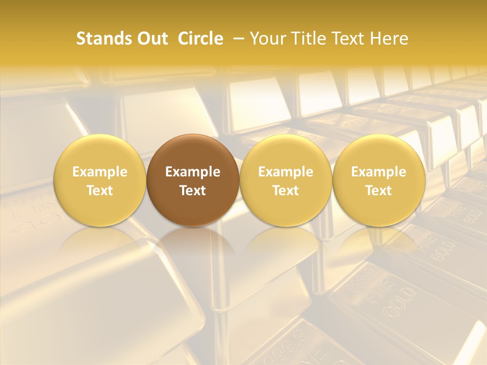 Isolated Savings Exchange PowerPoint Template