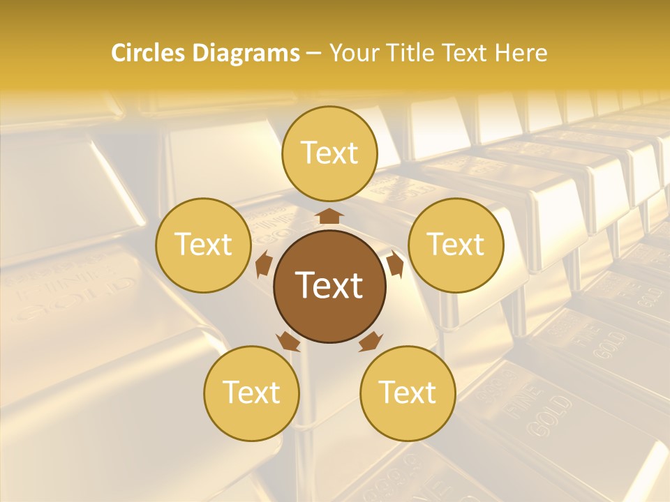 Isolated Savings Exchange PowerPoint Template