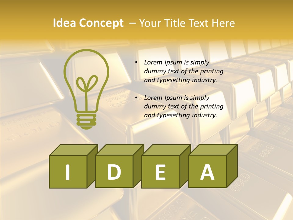 Isolated Savings Exchange PowerPoint Template
