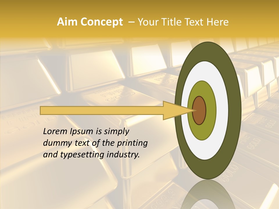 Isolated Savings Exchange PowerPoint Template