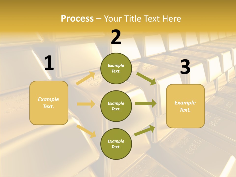 Isolated Savings Exchange PowerPoint Template