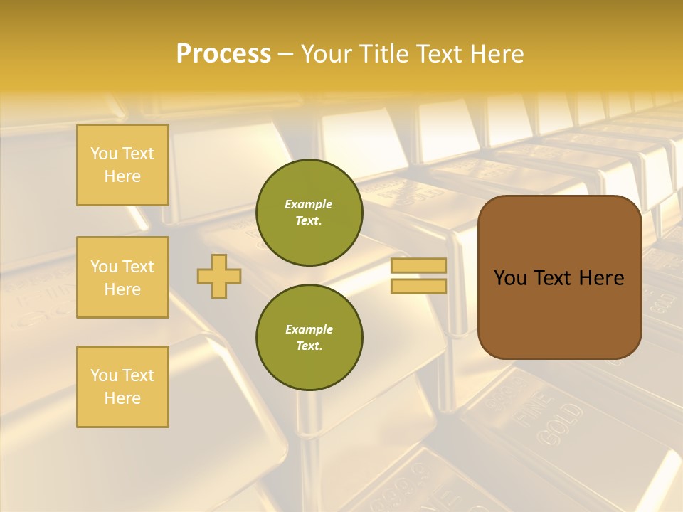 Isolated Savings Exchange PowerPoint Template