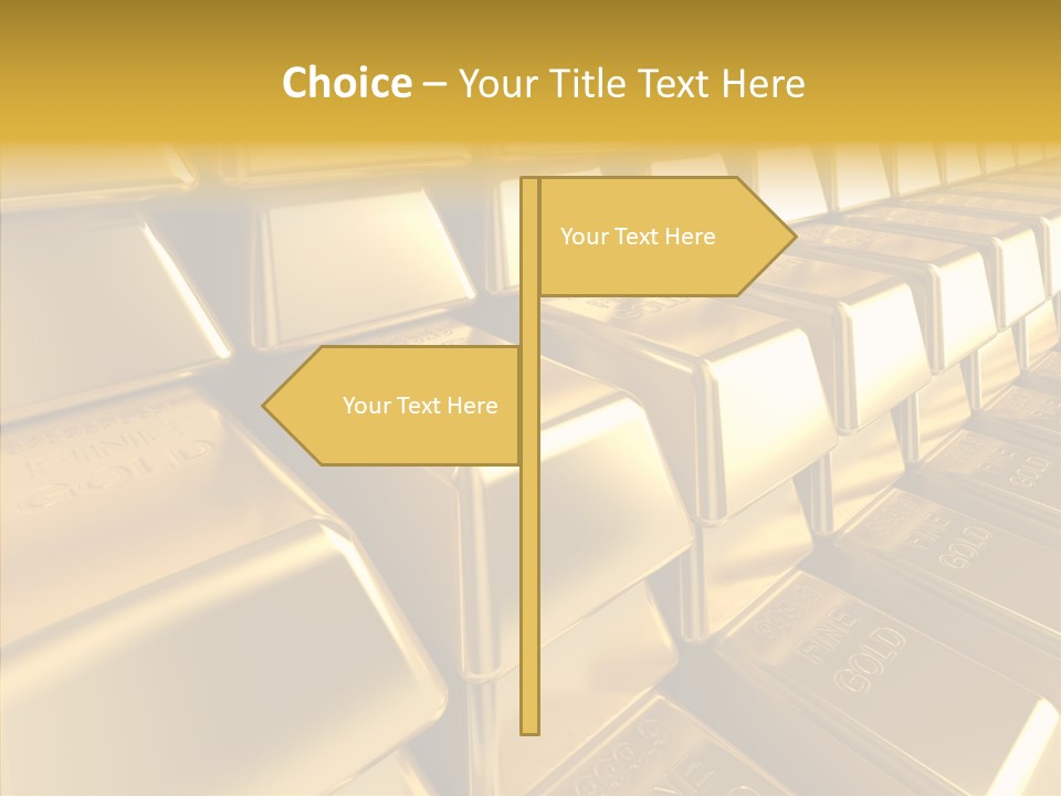 Isolated Savings Exchange PowerPoint Template