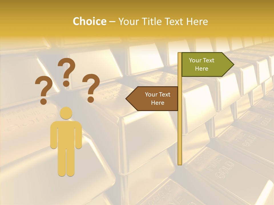 Isolated Savings Exchange PowerPoint Template