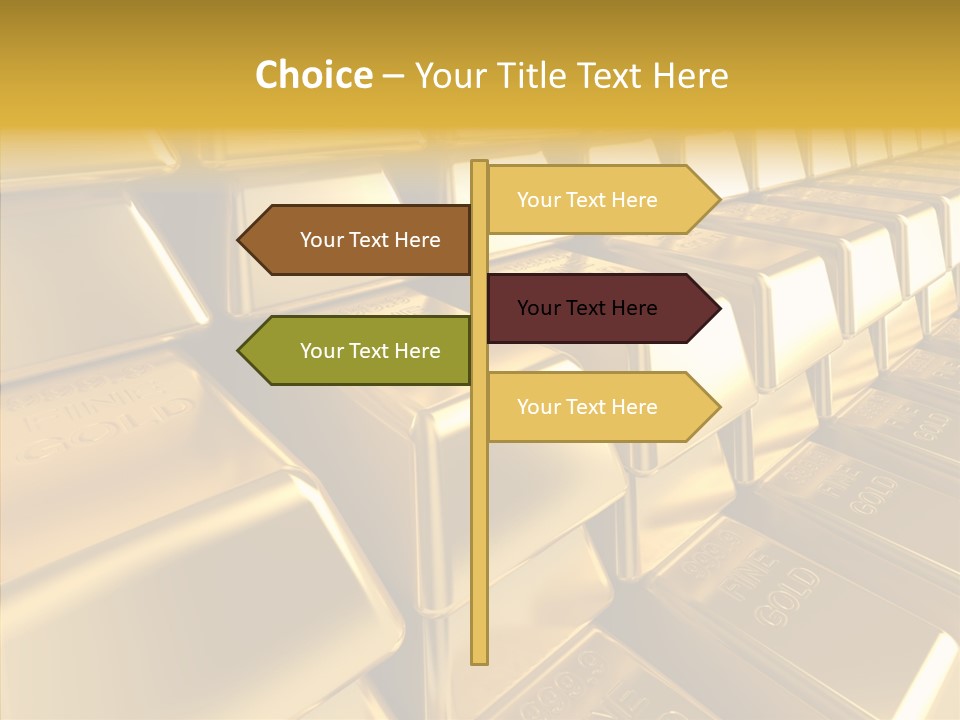 Isolated Savings Exchange PowerPoint Template