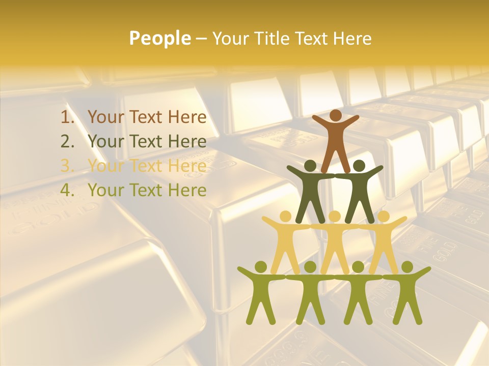 Isolated Savings Exchange PowerPoint Template