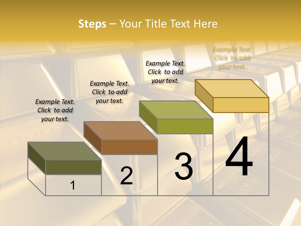 Isolated Savings Exchange PowerPoint Template