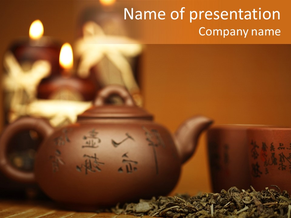 Macro Traditional Pot PowerPoint Template