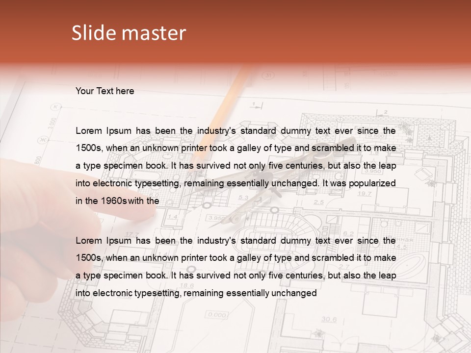 Design Technical Pencil PowerPoint Template