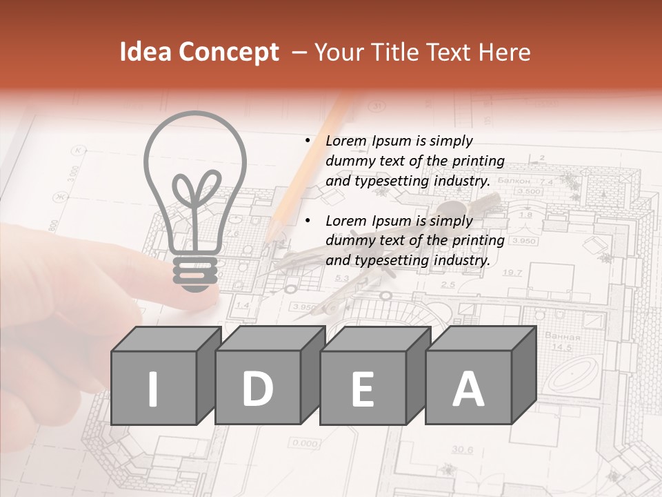 Design Technical Pencil PowerPoint Template