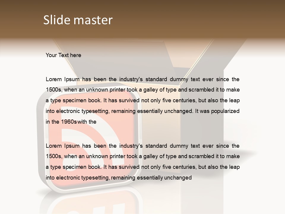 Ymbol Communicate Ub Cription PowerPoint Template