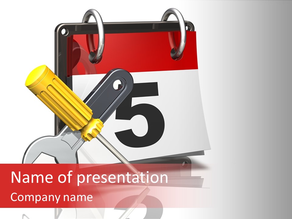 Chedule Organize Date PowerPoint Template