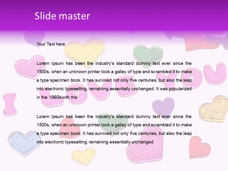 Abstract Anniversary Love PowerPoint Template