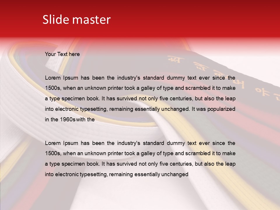 Symbol Red Design PowerPoint Template