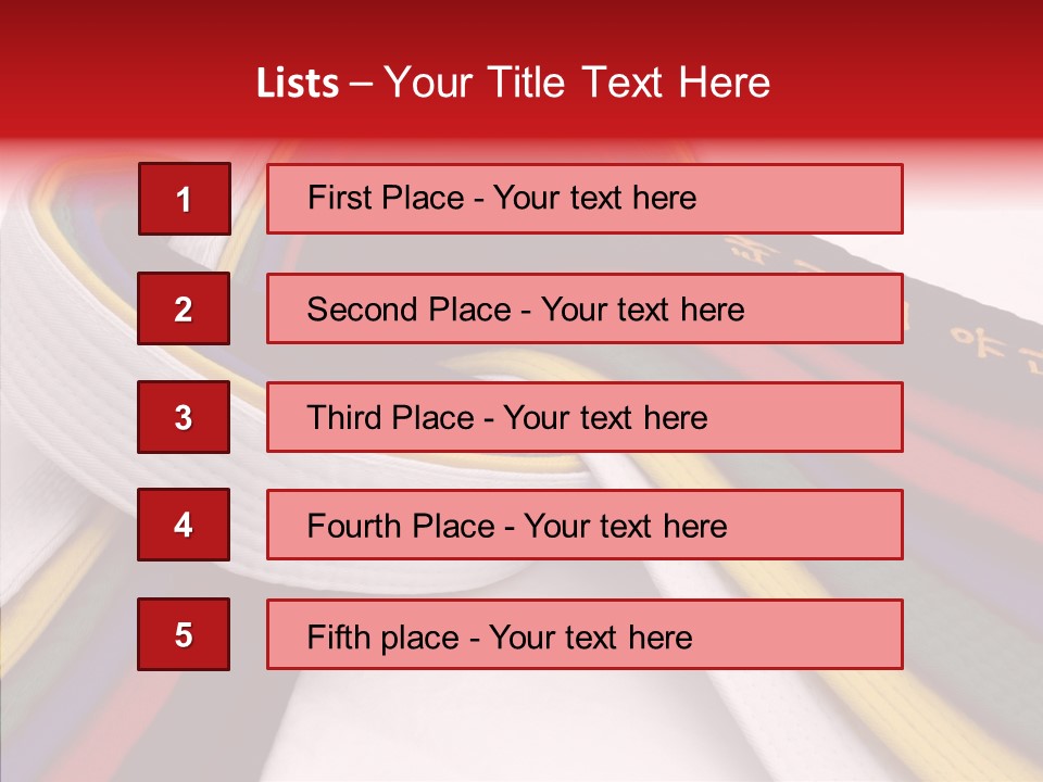 Symbol Red Design PowerPoint Template
