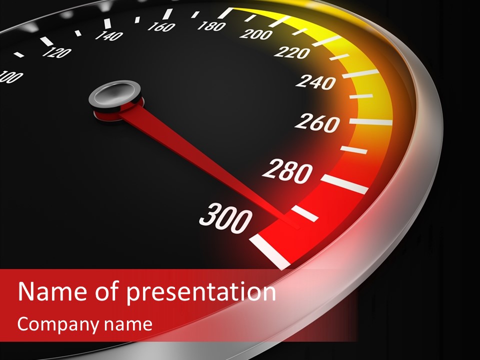 Auto Car Dashboard PowerPoint Template