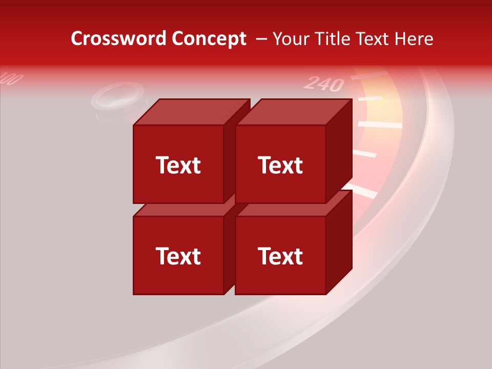 Auto Car Dashboard PowerPoint Template
