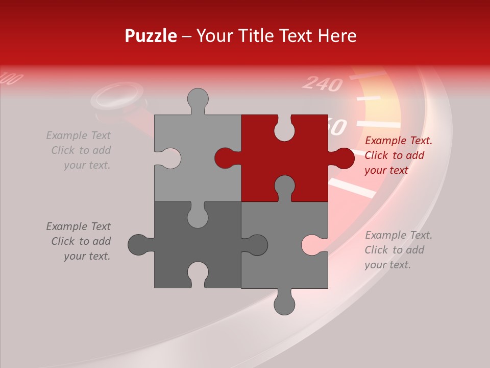 Auto Car Dashboard PowerPoint Template