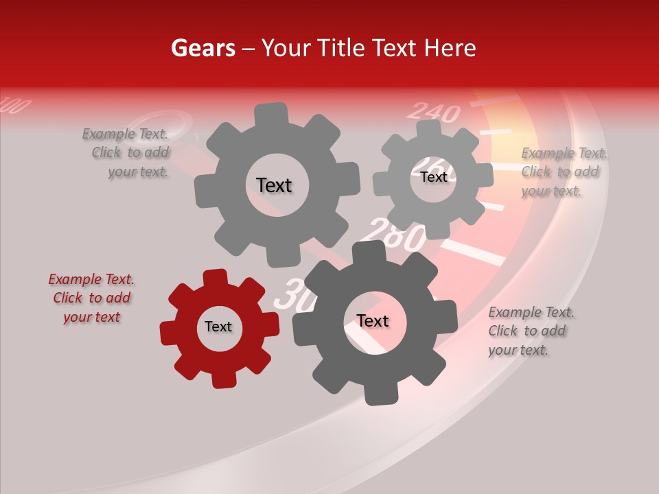 Auto Car Dashboard PowerPoint Template