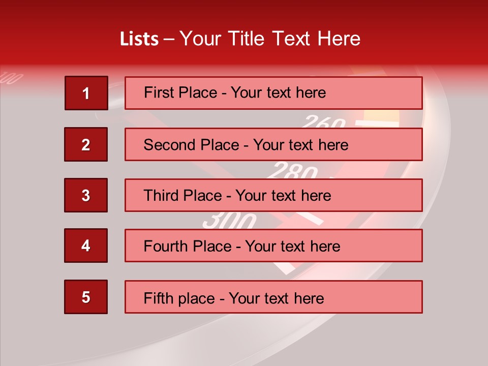 Auto Car Dashboard PowerPoint Template