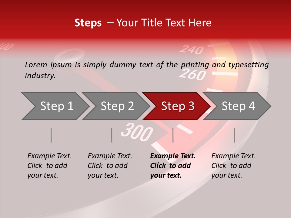 Auto Car Dashboard PowerPoint Template