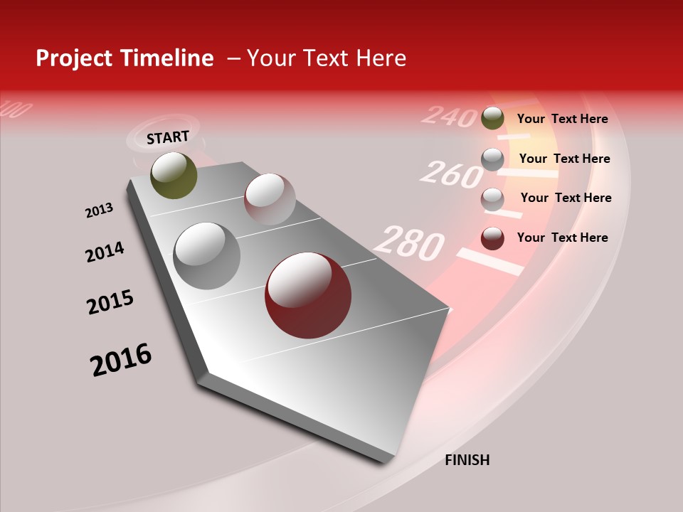 Auto Car Dashboard PowerPoint Template