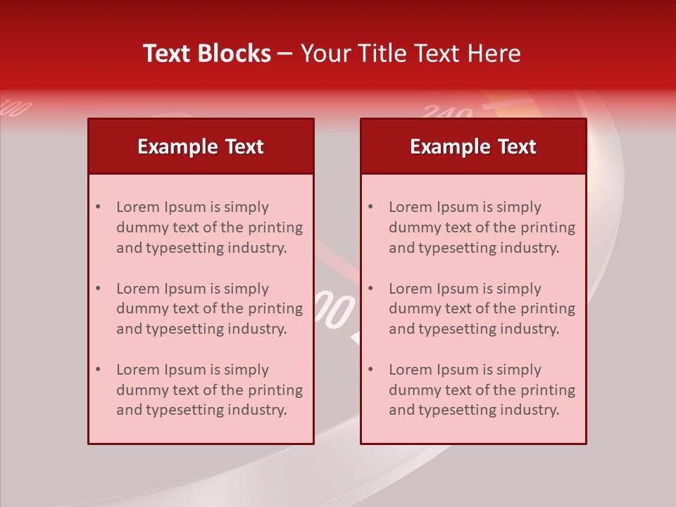 Auto Car Dashboard PowerPoint Template