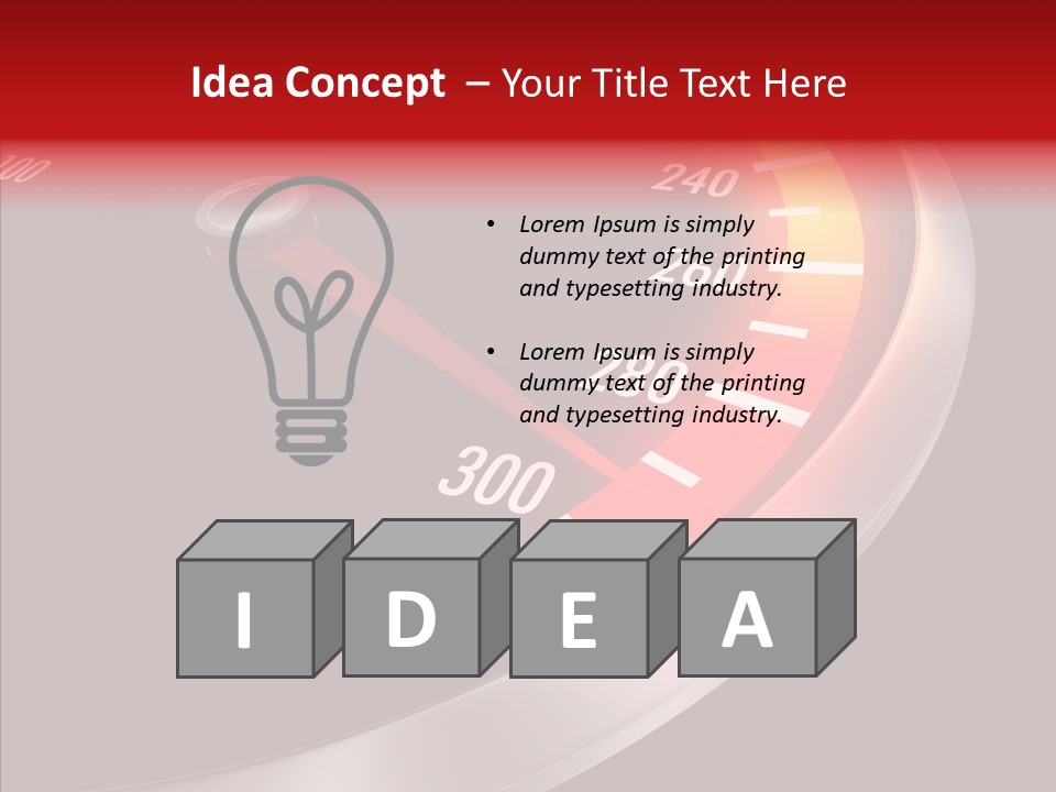 Auto Car Dashboard PowerPoint Template
