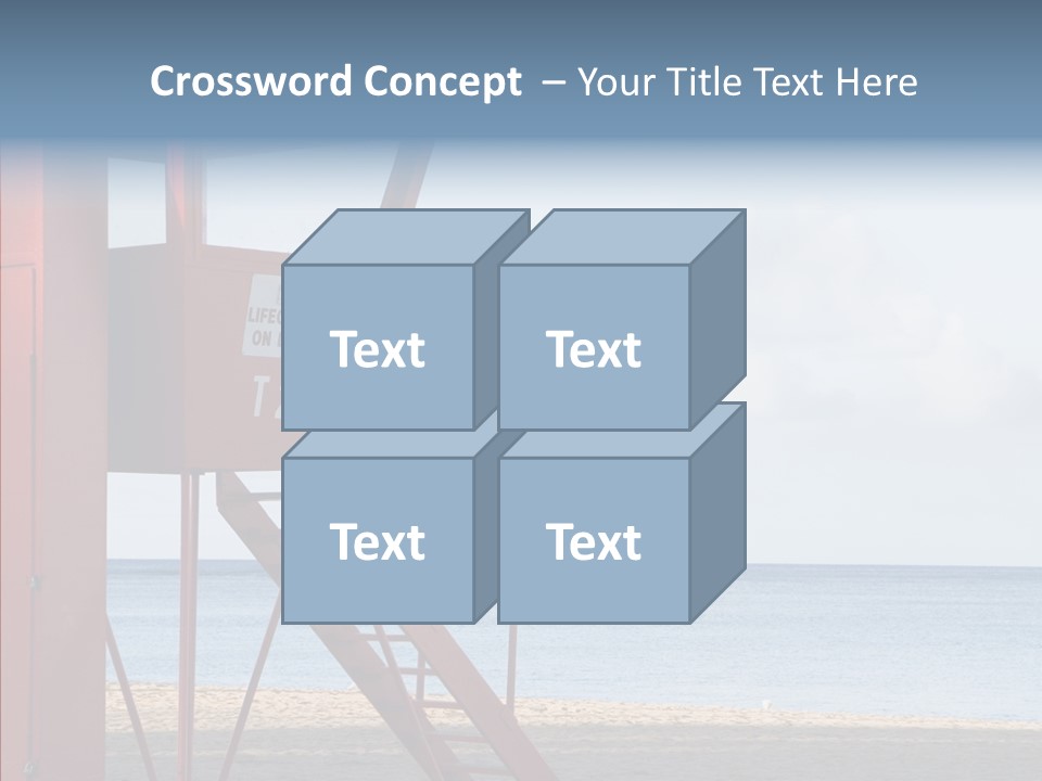 Building Beach Tropical PowerPoint Template