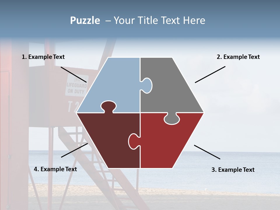 Building Beach Tropical PowerPoint Template