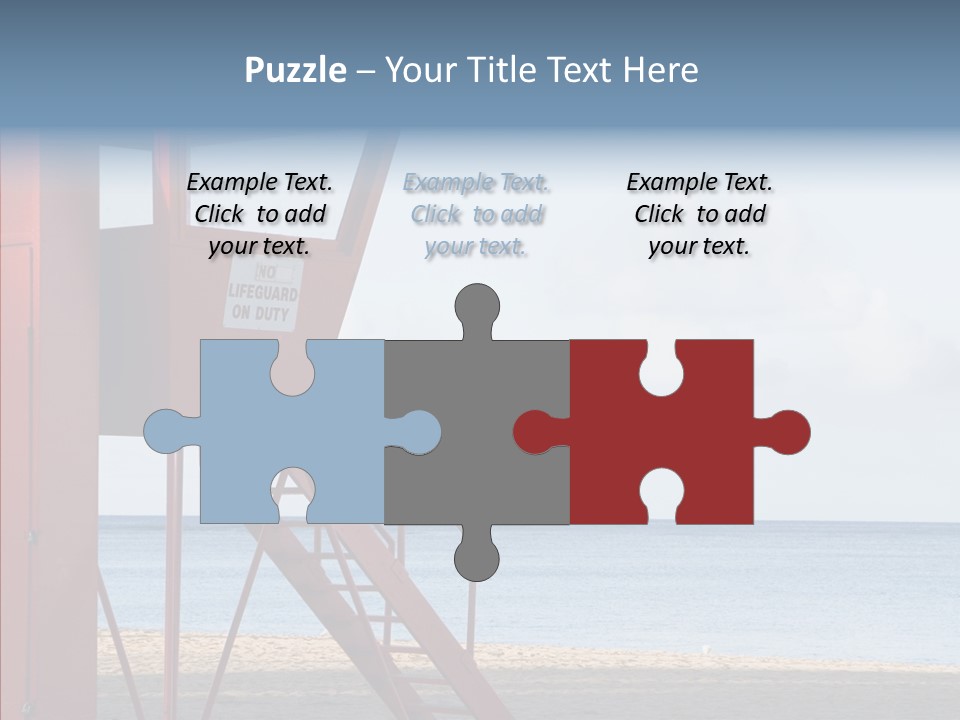 Building Beach Tropical PowerPoint Template