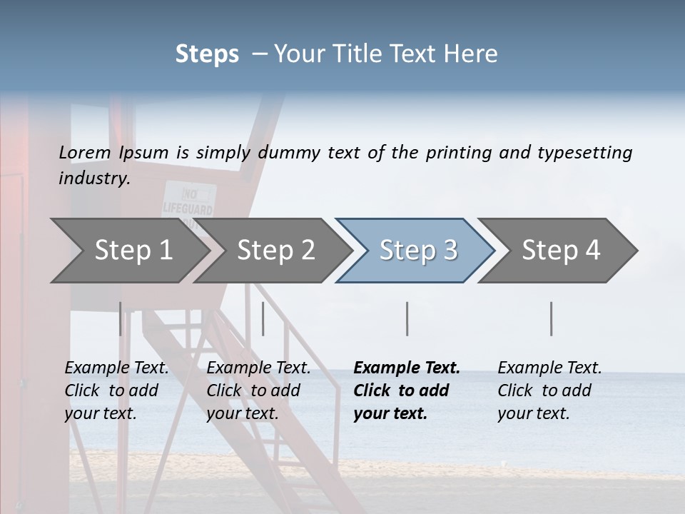 Building Beach Tropical PowerPoint Template