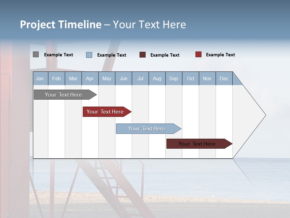 Building Beach Tropical PowerPoint Template
