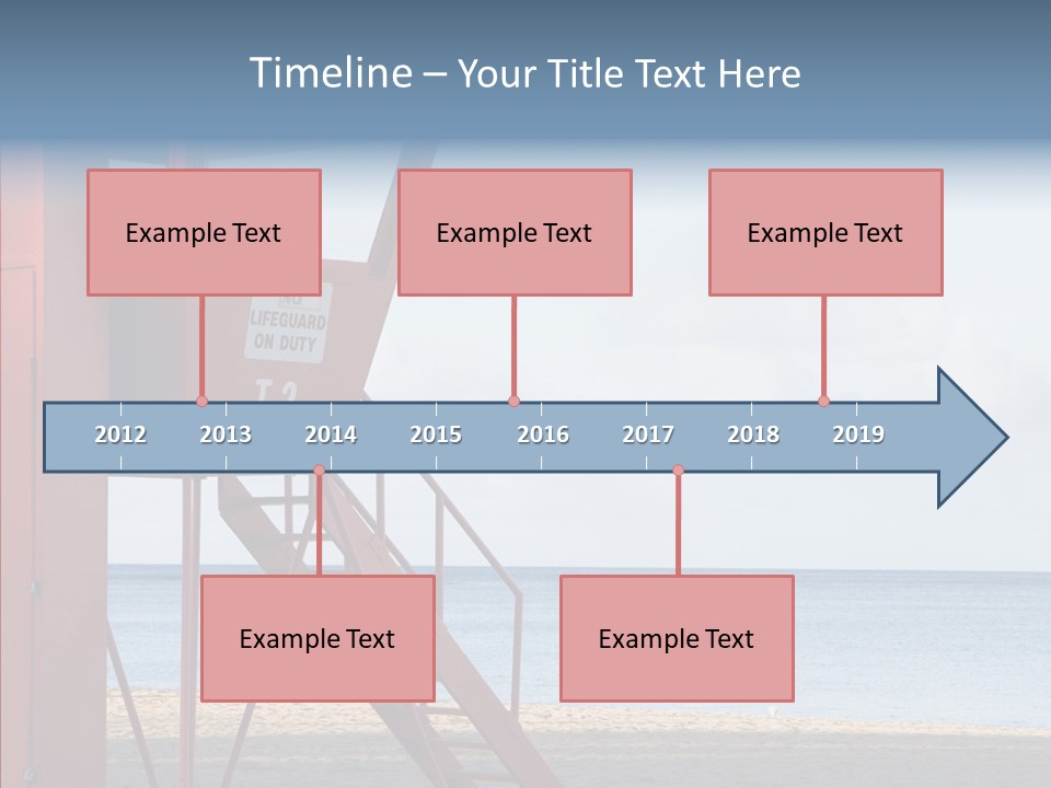 Building Beach Tropical PowerPoint Template