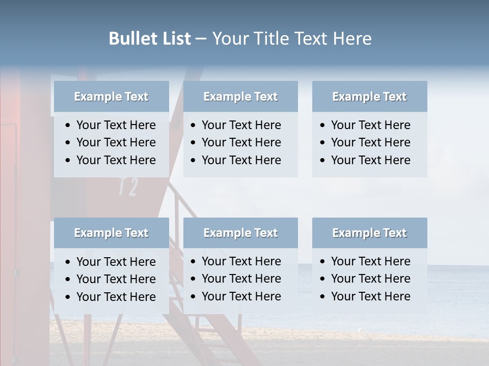 Building Beach Tropical PowerPoint Template