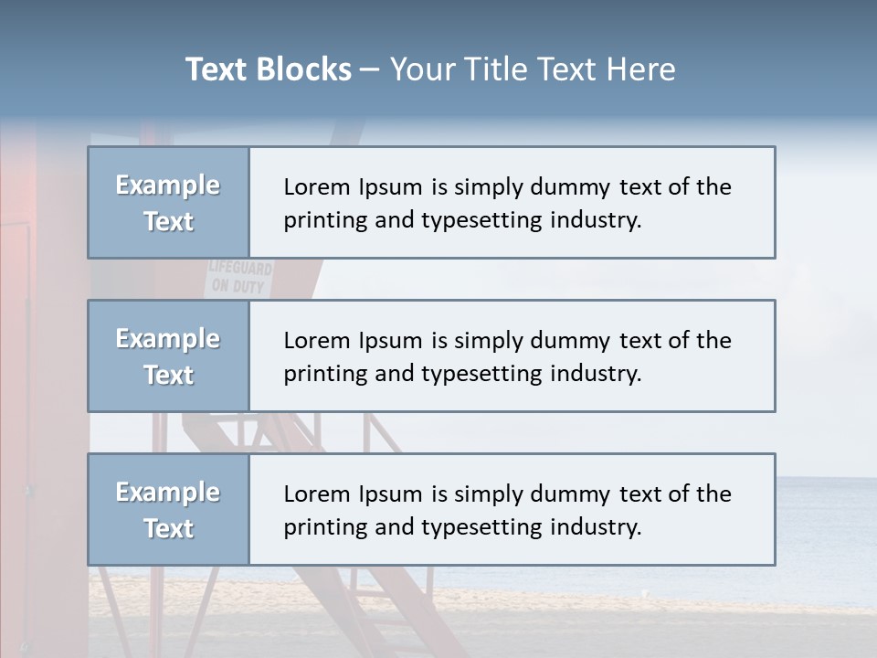 Building Beach Tropical PowerPoint Template