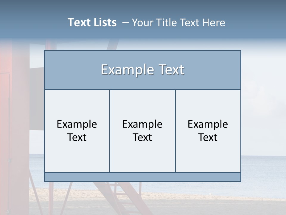 Building Beach Tropical PowerPoint Template