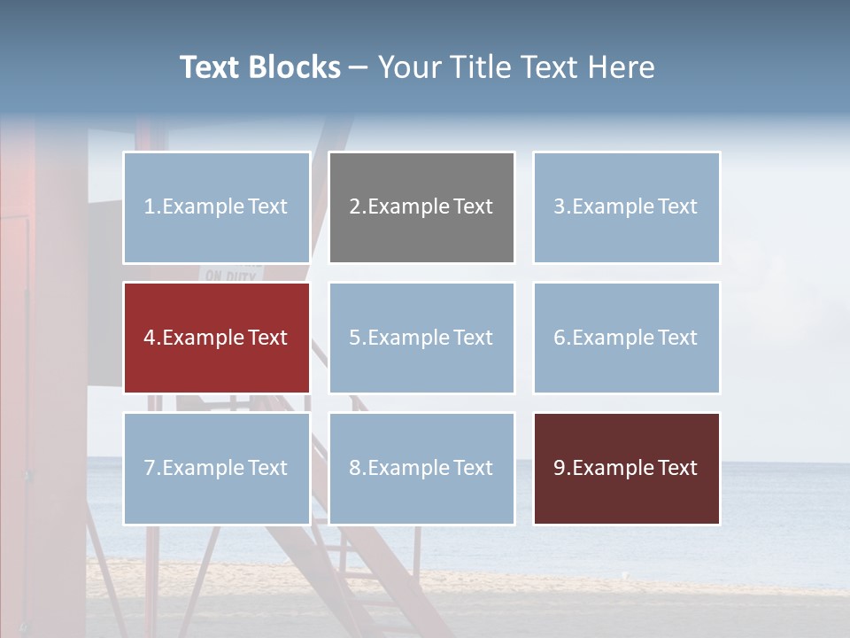 Building Beach Tropical PowerPoint Template