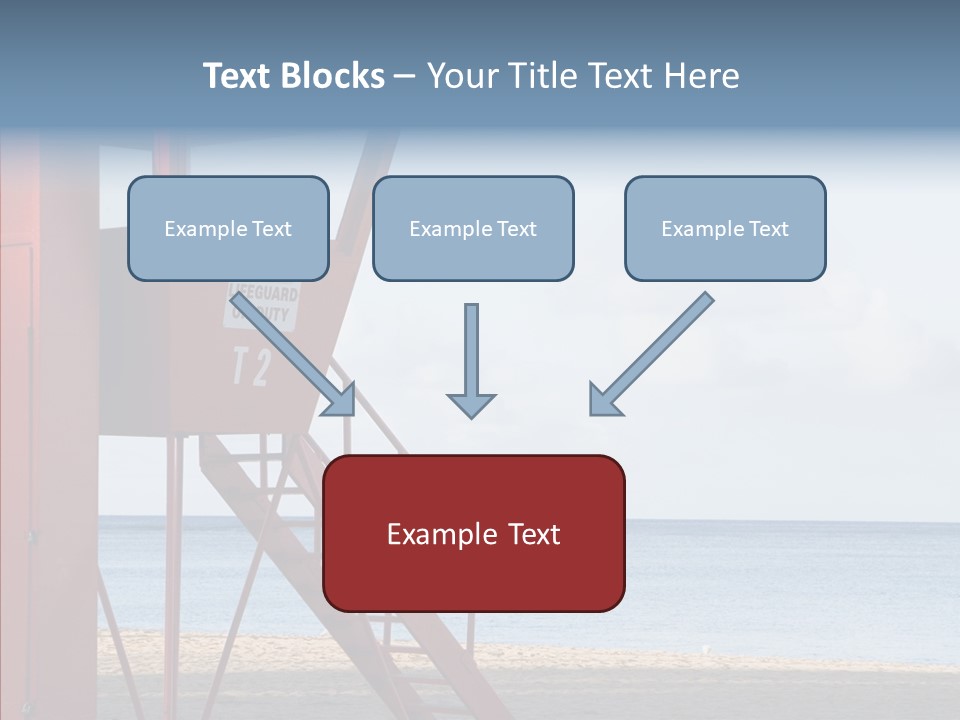 Building Beach Tropical PowerPoint Template