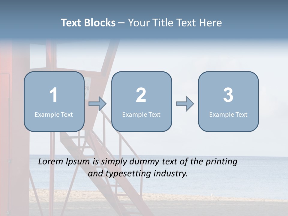 Building Beach Tropical PowerPoint Template